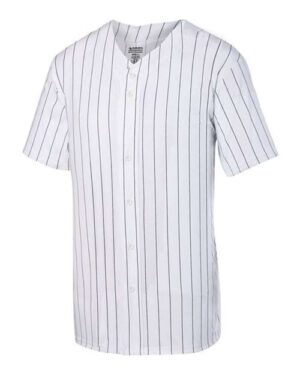 Unisex Pinstripe Full Button Baseball Jersey