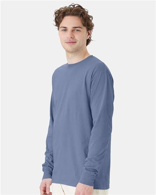 Unisex Garment-Dyed Long Sleeve T-Shirt - Image 138