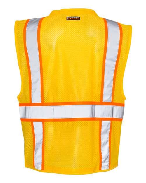 Unisex EV Series® Enhanced Visibility Multi-Pocket Mesh Vest - Image 25
