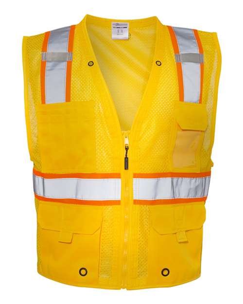 Unisex EV Series® Enhanced Visibility Multi-Pocket Mesh Vest - Image 24