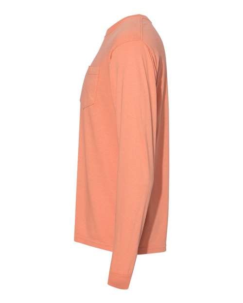 Unisex Garment-Dyed Heavyweight Long Sleeve Pocket T-Shirt - Image 76