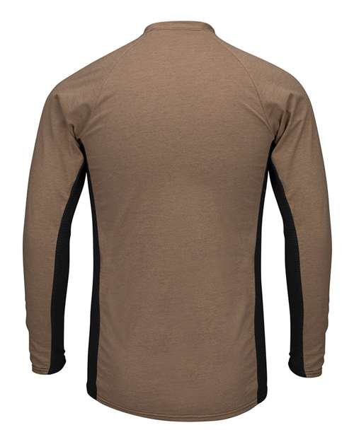 Men's Long Sleeve FR Two-Tone Base Layer with Concealed Chest Pocket - EXCEL FR - Image 4