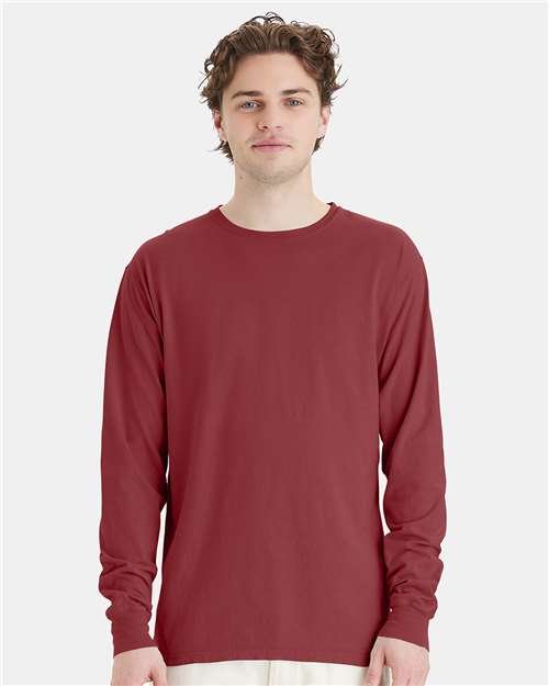 Unisex Garment-Dyed Long Sleeve T-Shirt - Image 29
