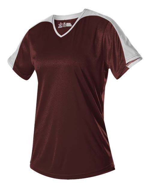 Women's V-Neck Fastpitch Jersey - Image 5