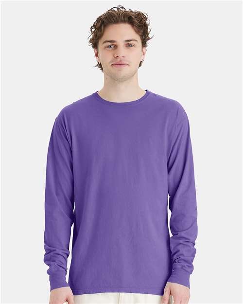 Unisex Garment-Dyed Long Sleeve T-Shirt - Image 85
