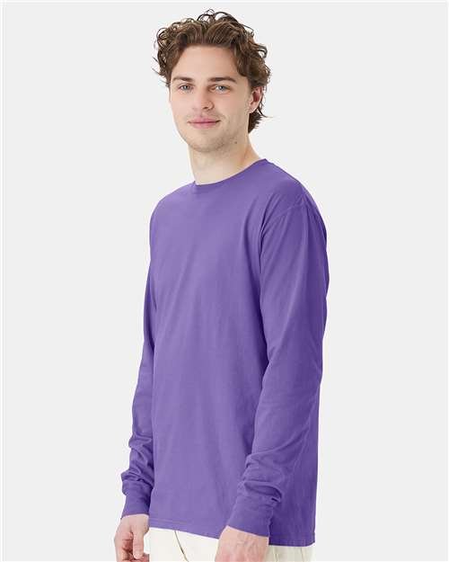 Unisex Garment-Dyed Long Sleeve T-Shirt - Image 86