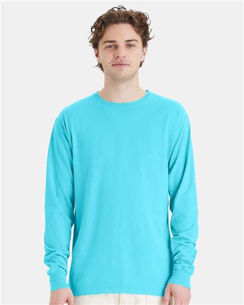 Unisex Garment-Dyed Long Sleeve T-Shirt - Image 65