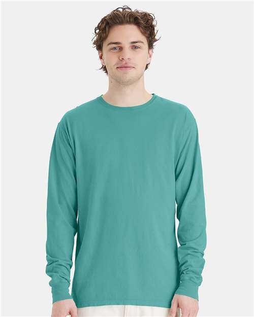 Unisex Garment-Dyed Long Sleeve T-Shirt - Image 149
