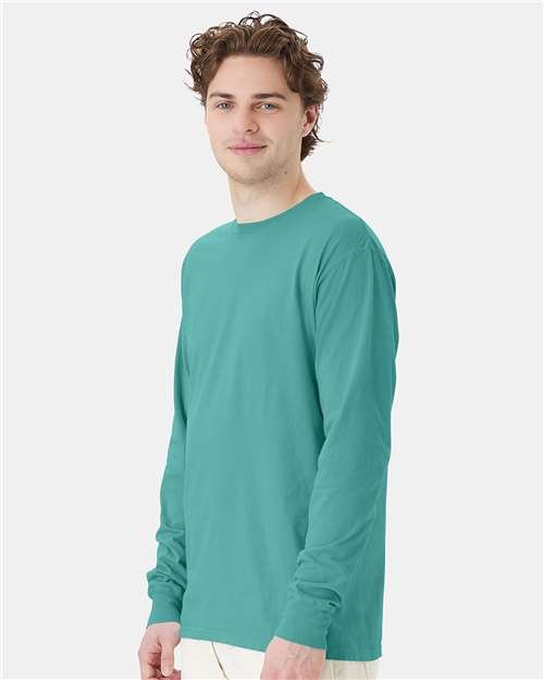 Unisex Garment-Dyed Long Sleeve T-Shirt - Image 150