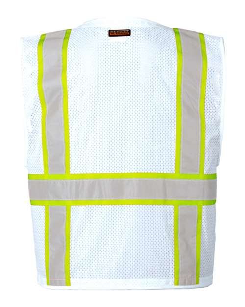Unisex EV Series® Enhanced Visibility Multi-Pocket Mesh Vest - Image 23