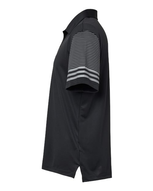 Men's Striped Sleeve Polo - Image 3