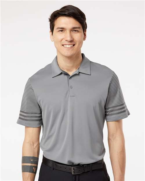 Men's Striped Sleeve Polo - Image 11