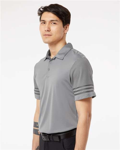 Men's Striped Sleeve Polo - Image 12