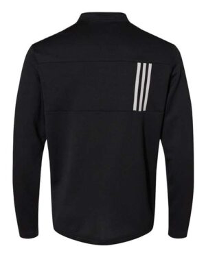 Alternative view of Men's 3-Stripes Double-Knit Quarter-Zip Pullover