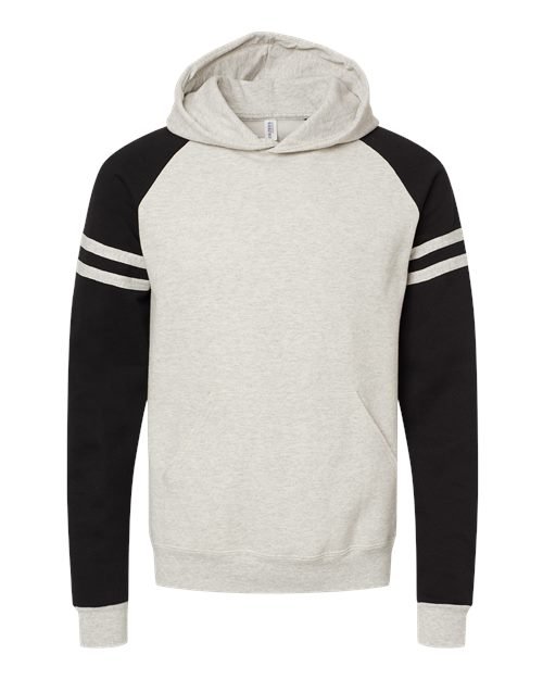 Unisex Nublend® Varsity Colorblocked Raglan Hooded Sweatshirt