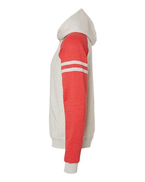 Unisex Nublend® Varsity Colorblocked Raglan Hooded Sweatshirt - Image 10