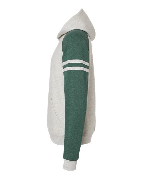 Unisex Nublend® Varsity Colorblocked Raglan Hooded Sweatshirt - Image 16