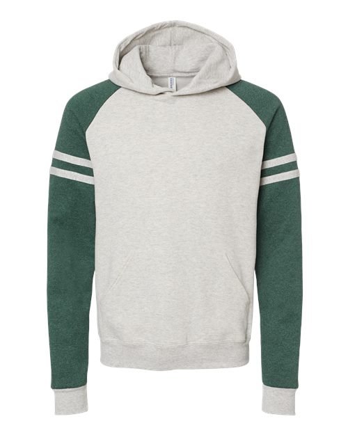 Unisex Nublend® Varsity Colorblocked Raglan Hooded Sweatshirt - Image 14