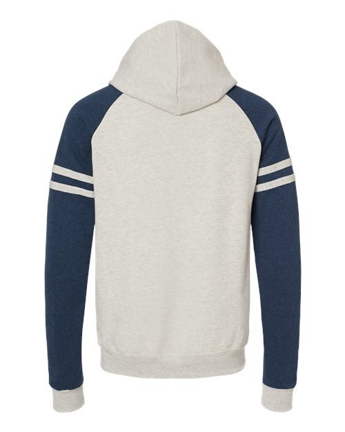 Unisex Nublend® Varsity Colorblocked Raglan Hooded Sweatshirt - Image 21