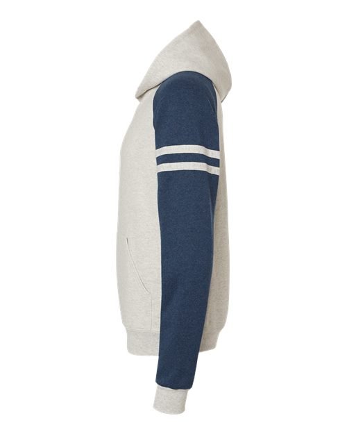 Unisex Nublend® Varsity Colorblocked Raglan Hooded Sweatshirt - Image 22