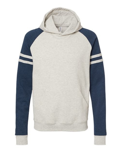 Unisex Nublend® Varsity Colorblocked Raglan Hooded Sweatshirt - Image 20