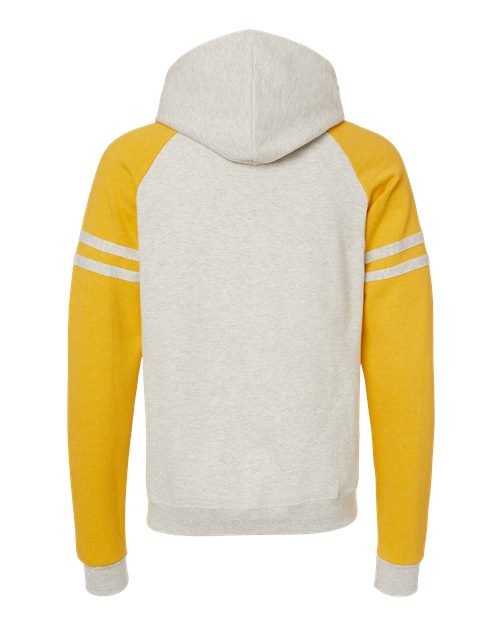 Unisex Nublend® Varsity Colorblocked Raglan Hooded Sweatshirt - Image 27
