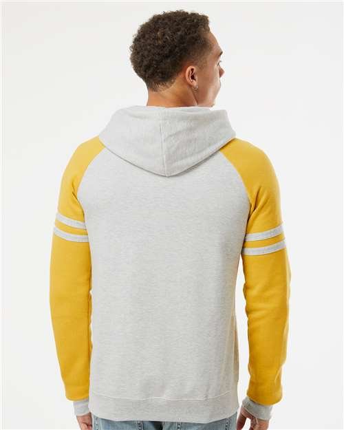 Unisex Nublend® Varsity Colorblocked Raglan Hooded Sweatshirt - Image 31