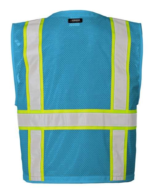 Unisex EV Series® Enhanced Visibility Multi-Pocket Mesh Vest - Image 7