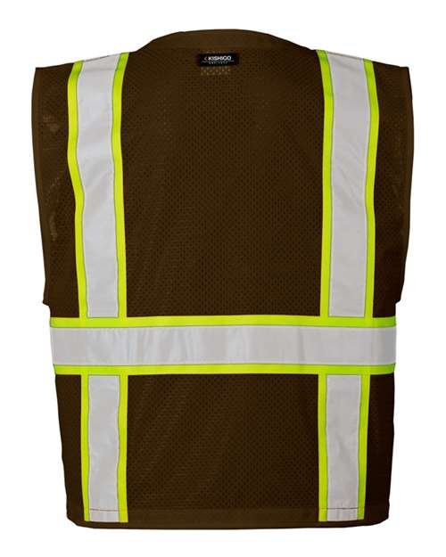 Unisex EV Series® Enhanced Visibility Multi-Pocket Mesh Vest - Image 5