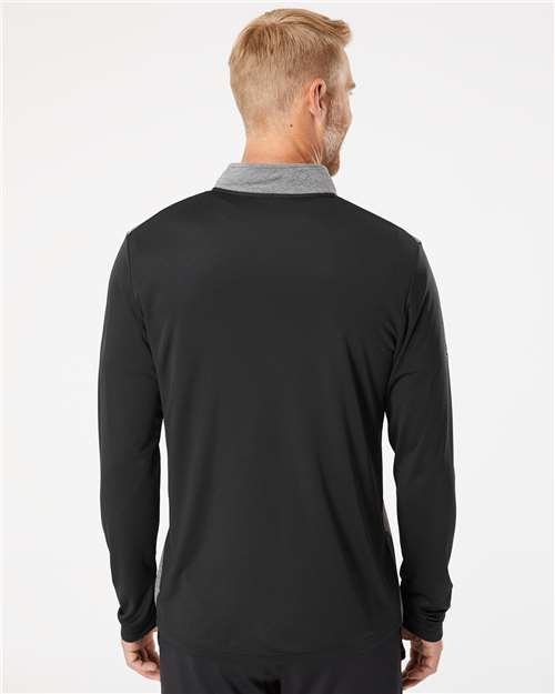 Men's Ultimate365 Heather Block Print Quarter-Zip Pullover - Image 6