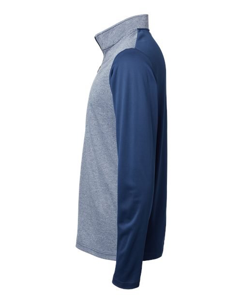 Men's Ultimate365 Heather Block Print Quarter-Zip Pullover - Image 10