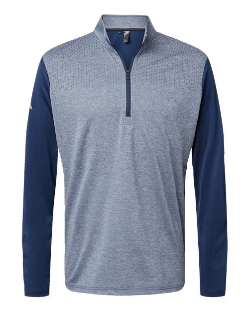 Men's Ultimate365 Heather Block Print Quarter-Zip Pullover - Image 8