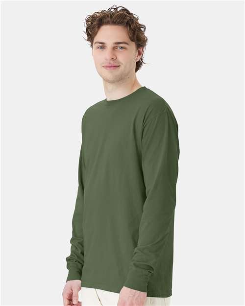Unisex Garment-Dyed Long Sleeve T-Shirt - Image 104