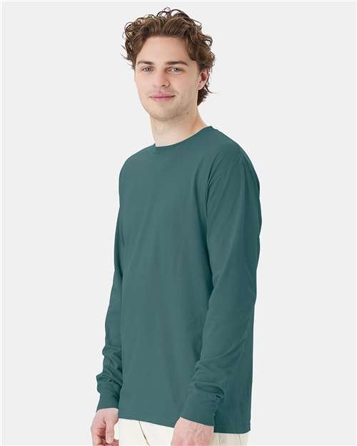 Unisex Garment-Dyed Long Sleeve T-Shirt - Image 24