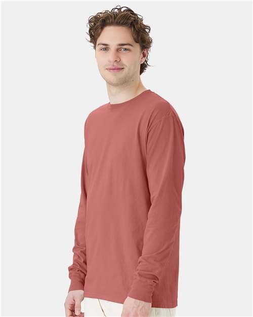 Unisex Garment-Dyed Long Sleeve T-Shirt - Image 110