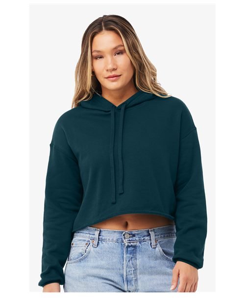 Women's Crop Fleece Hoodie Sweatshirt - Image 5