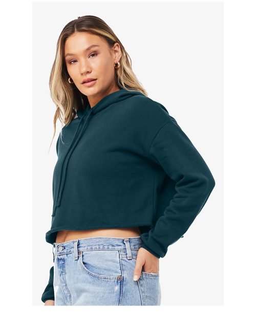Women's Crop Fleece Hoodie Sweatshirt - Image 6