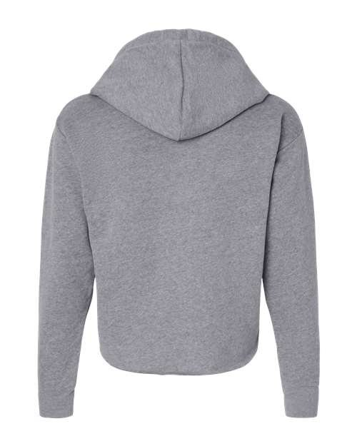 Women's Laguna Sueded Raw Edge Crop Hoodie Sweatshirt - Image 13