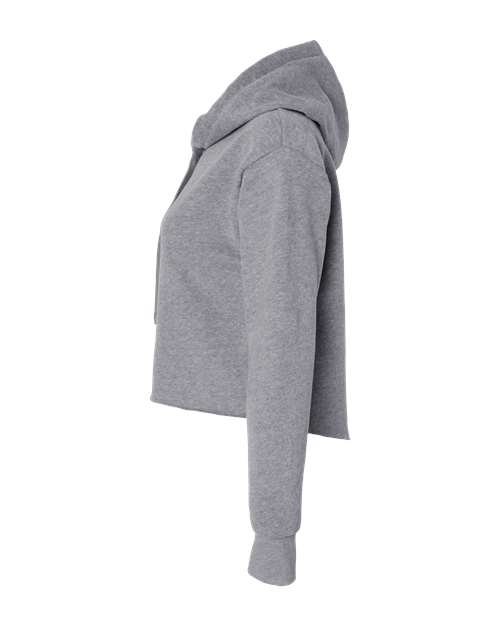 Women's Laguna Sueded Raw Edge Crop Hoodie Sweatshirt - Image 14