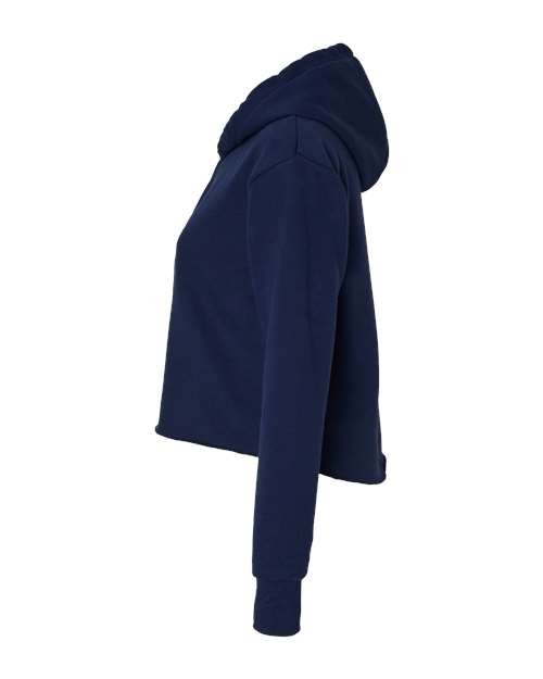 Women's Laguna Sueded Raw Edge Crop Hoodie Sweatshirt - Image 22