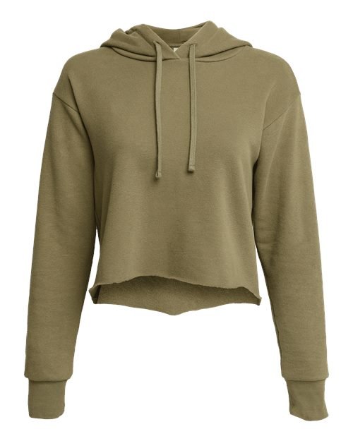 Women's Laguna Sueded Raw Edge Crop Hoodie Sweatshirt - Image 25