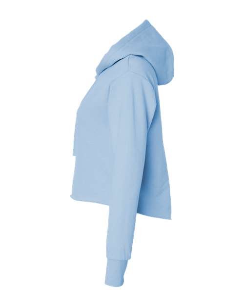 Women's Laguna Sueded Raw Edge Crop Hoodie Sweatshirt - Image 30