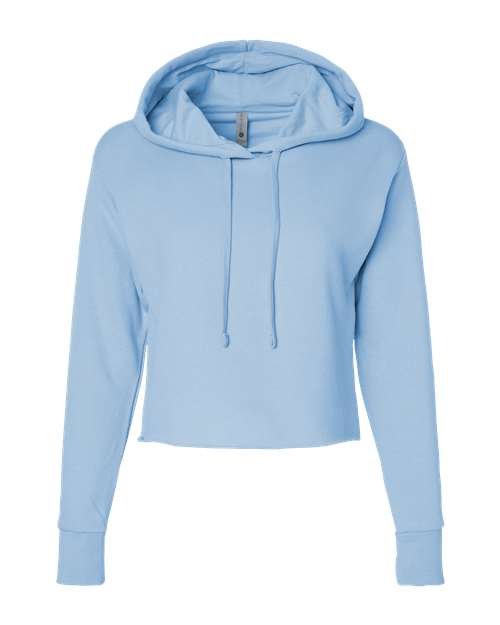 Women's Laguna Sueded Raw Edge Crop Hoodie Sweatshirt - Image 28