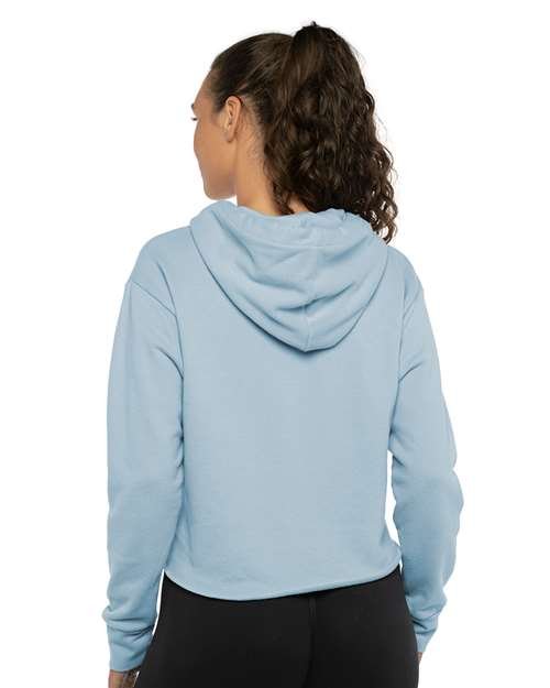 Women's Laguna Sueded Raw Edge Crop Hoodie Sweatshirt - Image 32