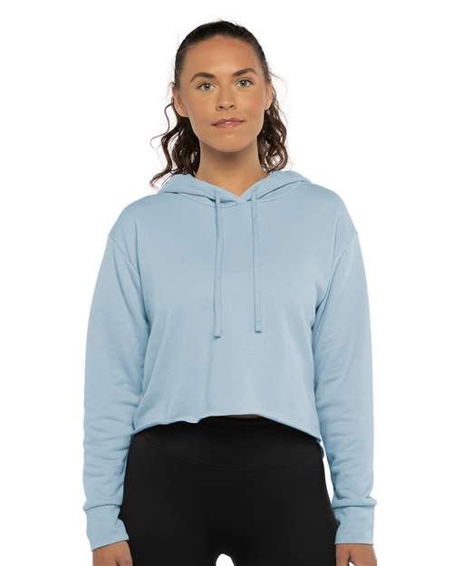Women's Laguna Sueded Raw Edge Crop Hoodie Sweatshirt - Image 31