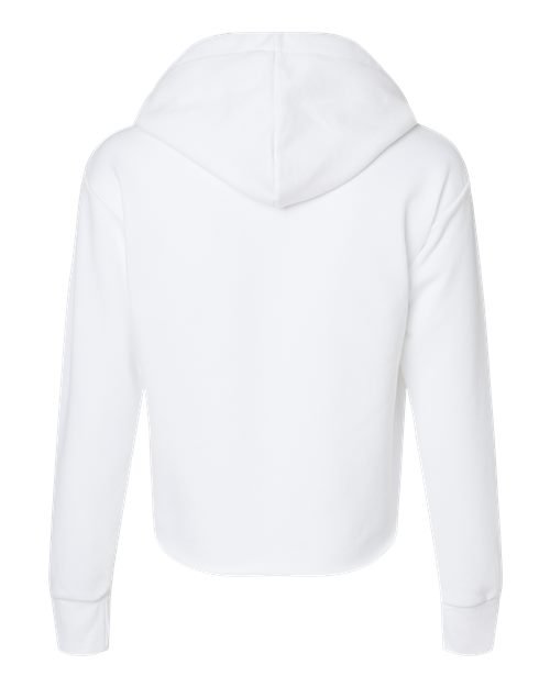 Women's Laguna Sueded Raw Edge Crop Hoodie Sweatshirt - Image 34