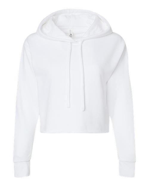 Women's Laguna Sueded Raw Edge Crop Hoodie Sweatshirt - Image 33