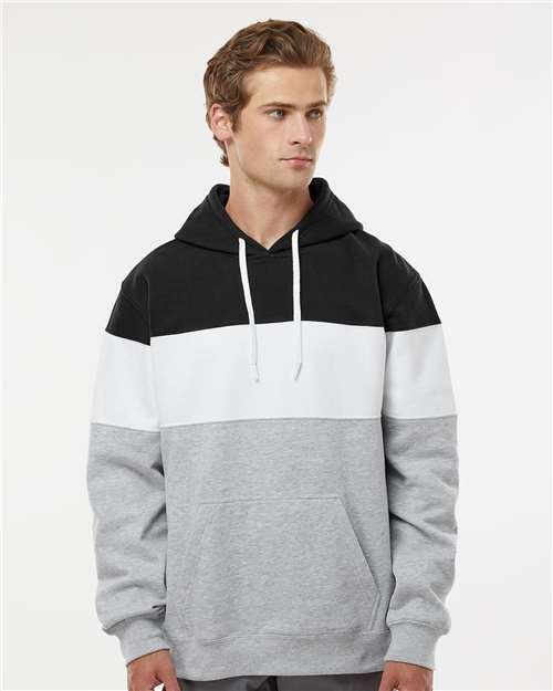 Men's Varsity Fleece Colorblocked Hooded Sweatshirt - Image 11