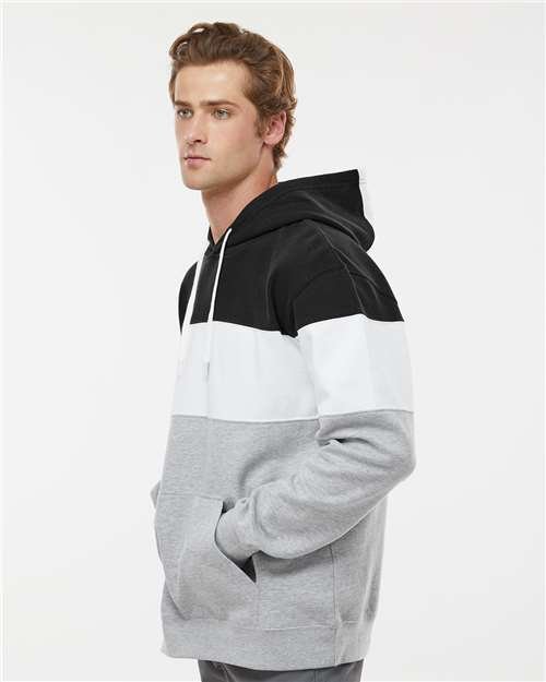 Men's Varsity Fleece Colorblocked Hooded Sweatshirt - Image 12