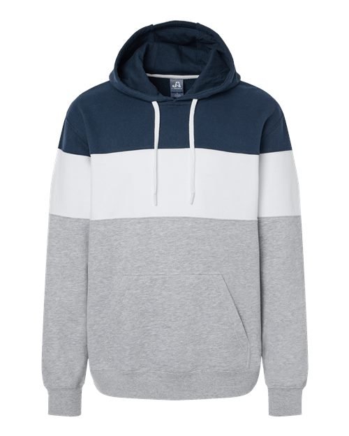 Men's Varsity Fleece Colorblocked Hooded Sweatshirt - Image 20